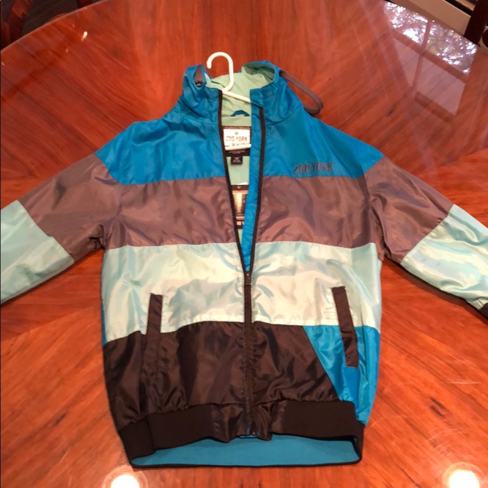 Zoo York zip up hooded windbreaker